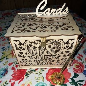 Wedding Card Box, Rustic Wedding Decorations and Country Wedding Decorations.
